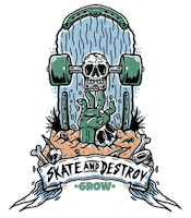 Skate Destroy Sticker by Grow Brand