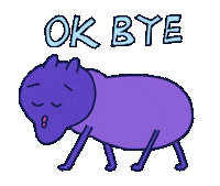 Walk Away Leave Me Alone Sticker by Mekamee