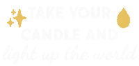 Light Up The World Candle Sticker