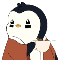 Shaking Good Morning Sticker by Pudgy Penguins
