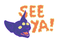 pbkiner cat weird bye strange Sticker
