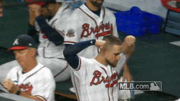 Flexing Atlanta Braves GIF by MLB