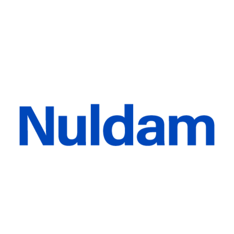 nuldamofficial giphyupload logo brand vegan Sticker