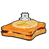 croque madame love Sticker by Toastocoast