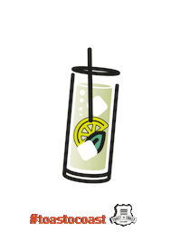 cocktail ginlemon Sticker by Toastocoast