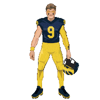 Go Blue College Football Sticker by Panini America