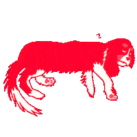 Cavalier King Charles Spaniel Merlin Sticker