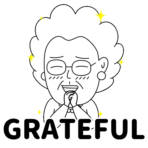 Happy Thanks Sticker