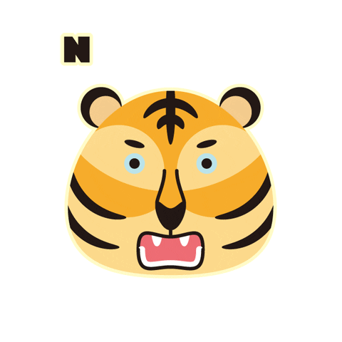 Tiger ドラ Sticker