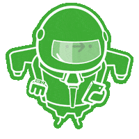 Citymapper flying fast jetpack imcoming Sticker