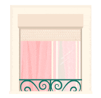 Suspicious Window Sticker by Nazaret Escobedo