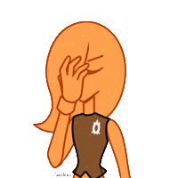 Orange Omg Sticker