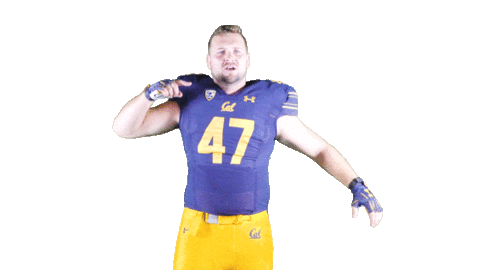 Ncaa Football Go Bears Sticker by Cal Athletics