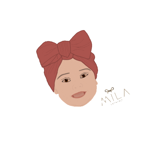 milas__essentials giphyupload smile baby bow Sticker