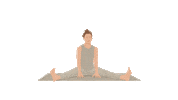 White Christmas Yoga Sticker by Yagom