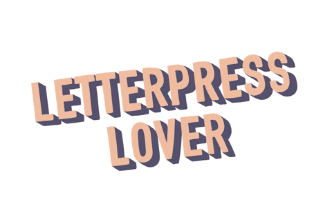 letterink giphyupload lover letterpress letterink Sticker