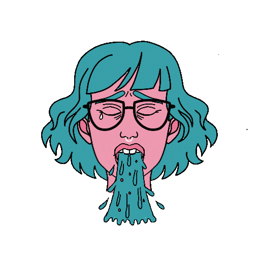 michellepastelle giphyupload sick vomit michelleahunziker Sticker