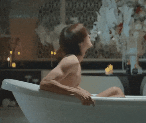 Peach Bath GIF