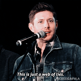 aborddelimpala jensen ackles lies aborddelimpala web of lies GIF