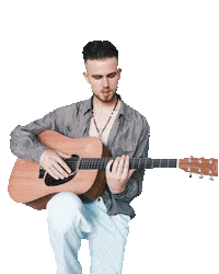 Guitar Check It Out Sticker by Hangar 646