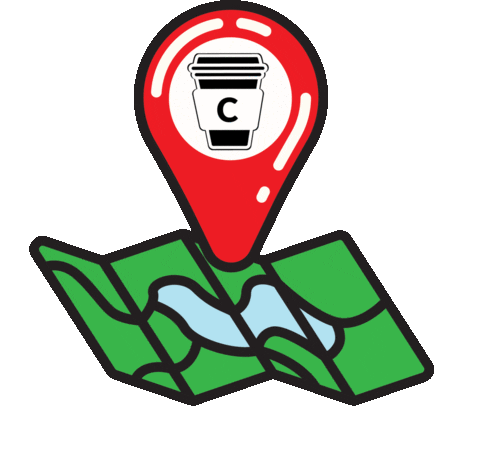 CafeLoud giphyupload travel cafe map Sticker
