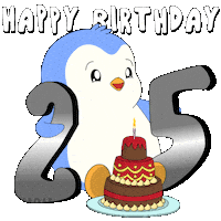 Happy Birthday Party Sticker by Pudgy Penguins