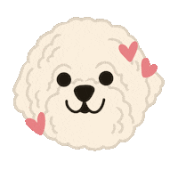 In Love Dog Sticker by Ann of Facedit