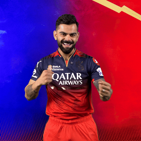 Happy Virat Kohli GIF by Royal Challengers Bengaluru
