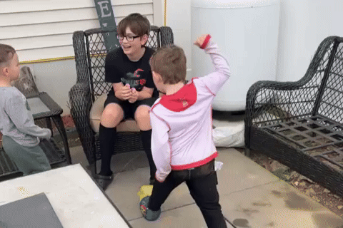 Mitchingbobber kids giphycreatortest beating beating up GIF