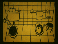 falenabalena creepy twin peaks bathroom wash your hands GIF