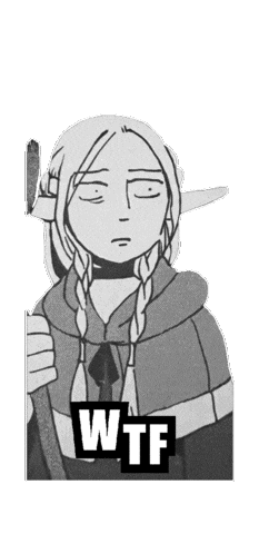 Mr_Sir0 wtf dungeon meshi marcille dunmeshi Sticker
