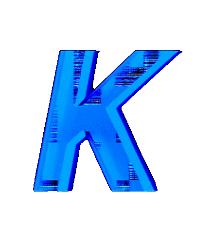 Glitch K Sticker by #BASILIO