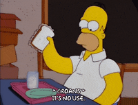 frustrated homer simpson GIF
