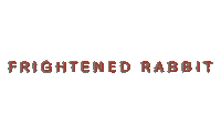 frightened rabbit sticker by Canvasback Music