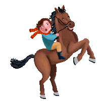 Christmas Horse Sticker by Harmony