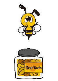 Bee2Nuts 蜂 蜂蜜 bee2nuts ハニーナッツ Sticker