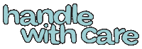 Handle With Care Sticker by irlrubyph