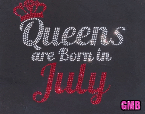 GetMeBedazzled giphygifmaker getmebedazzled birthdaytshirts borninjuly GIF