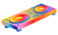 Dj Turntable Sticker