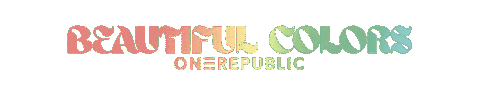 New Music Beautiful Colors Sticker by OneRepublic