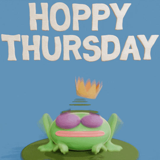 Frog Thursday GIF by mattbag3d