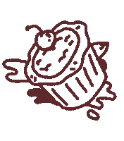 London Eating Sticker by Pip & Nut