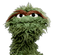 Oscar The Grouch Trash Sticker by Sesame Street