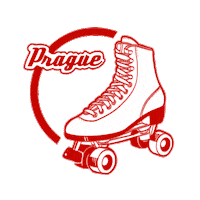 Rollerskate Sticker by Prague Roller Girls