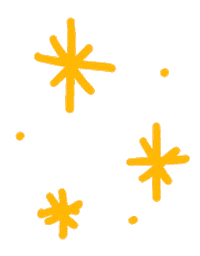 gigibujada yellow decor sparks estrellas Sticker