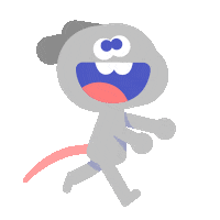 mouse running Sticker by Ross Plaskow
