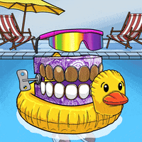 Spring Break Swimming GIF by Grillz Gang