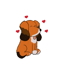 olivesdoodles love happy dog puppy Sticker
