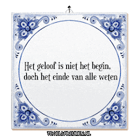Wijsheid Begin Sticker by Tegelspreuken.nl