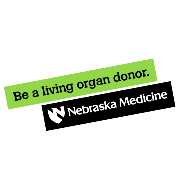 Transplant Unmc Sticker by Nebraska Medicine